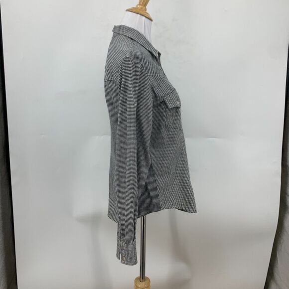 Vintage Panhandle Slim Metal Snap Button Shirt M Medium Check Western Yoke - Picture 5 of 12